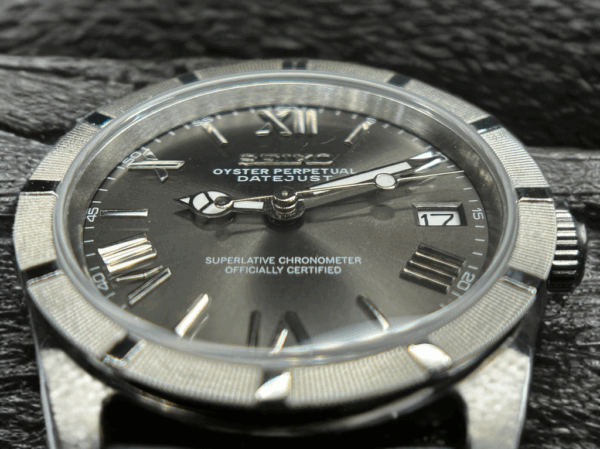 36mm Seiko Silver Sunburst Air King #240046