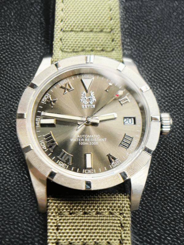 36mm Silver Sunburst Air King #240046