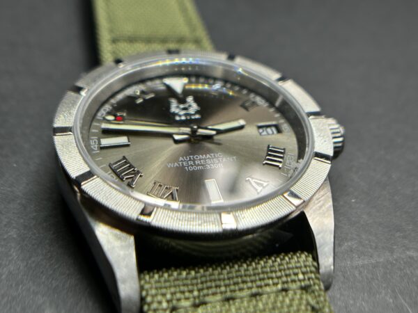 36mm Silver Sunburst Air King #240046 - Image 7