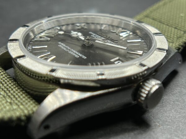 36mm Seiko Silver Sunburst Air King #240046