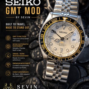 Seiko Yellow/Black GMT Automatic #2500105