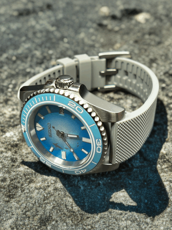 Seiko blue/white Tuna Fisher dial Mod #2500123 - Image 5