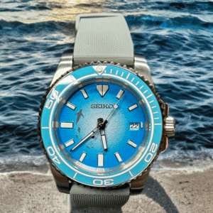 Seiko blue/white Tuna Fisher dial Mod #2500123