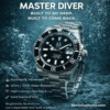 Sevin Black Master Diver (With date cyclops) #2500118