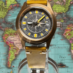 Sevin Compass Rose Brass tone Automatic Watch #2500125