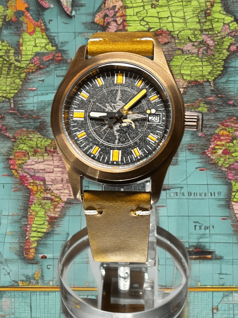 Sevin Compass Rose Brass tone Automatic Watch #2500125