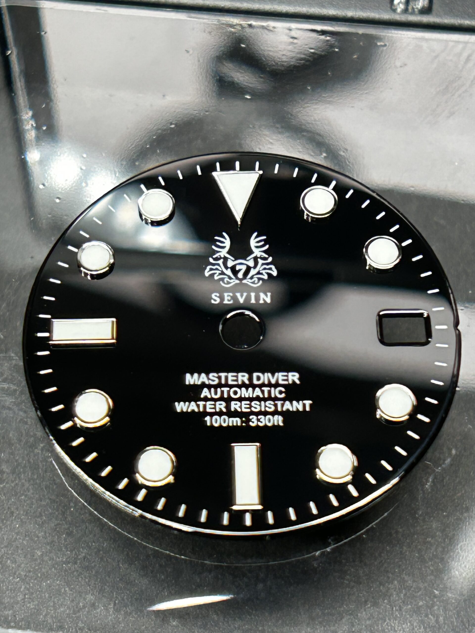 Sevin Master diver dial -black