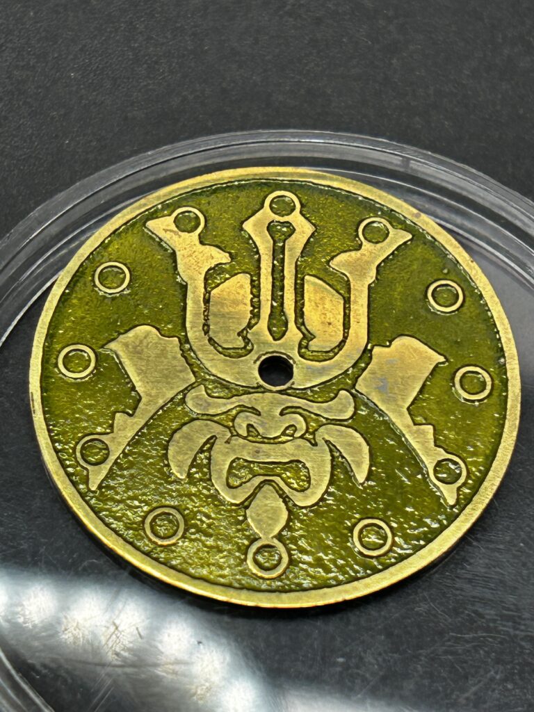 Samurai dial engraved brass