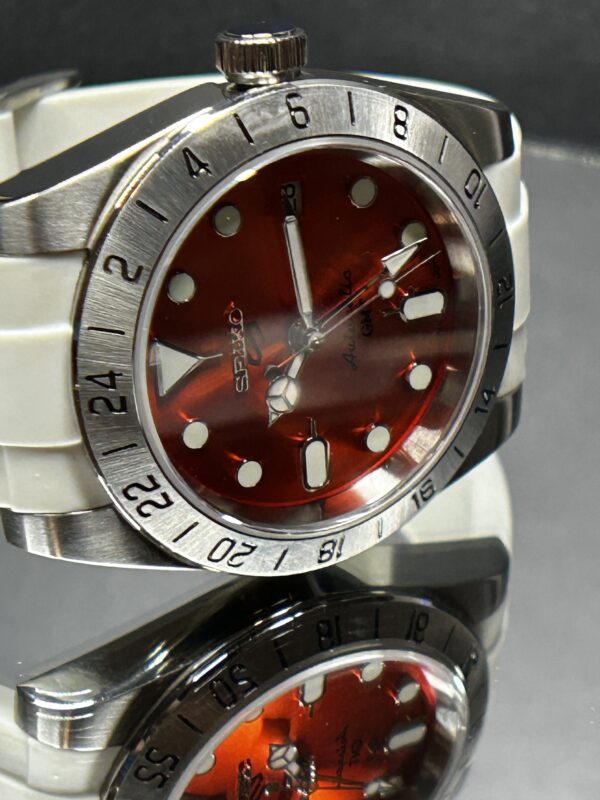 Seiko 5 Mod - Orange GMT #2500124 - Image 7