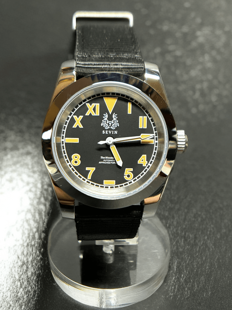 Sevin “The Woodsman” Black Field Watch- Automatic #2500127