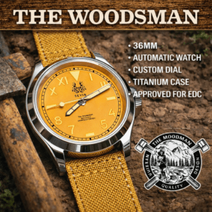 Sevin “The Woodsman” Tan Field Watch- Automatic #2500131