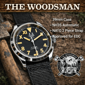 Sevin “The Woodsman” Black Field Watch- Automatic #2500127