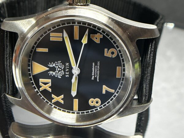 Sevin “The Woodsman” Black Field Watch- Automatic #2500127 - Image 2