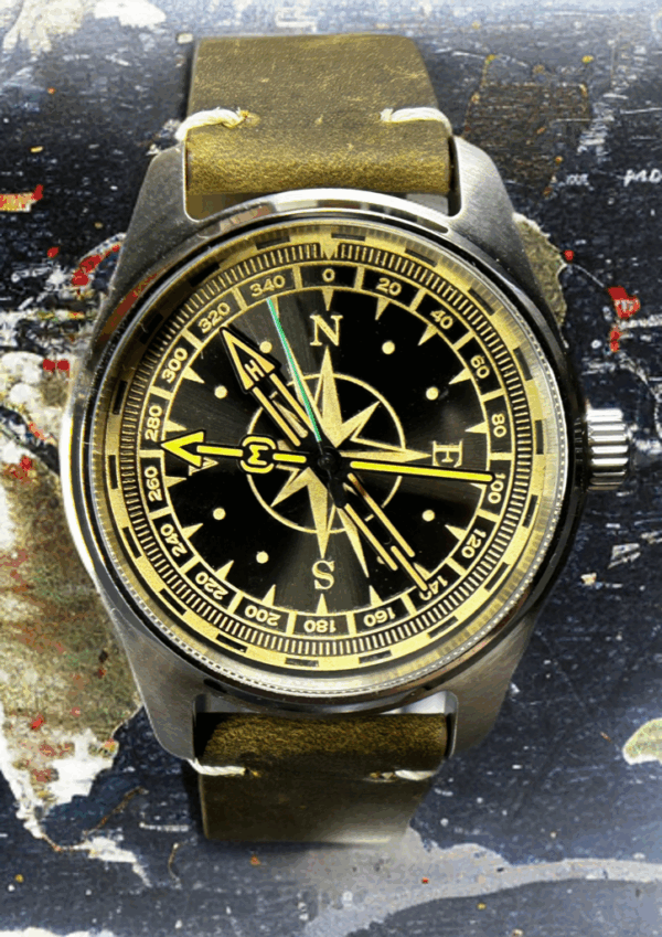 Sevin Engraved Compass Theme Dial - Automatic #2500135 - Image 3