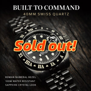 Roman Black Swiss Quartz #2500148