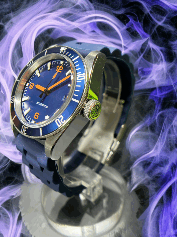 Sevin Blue/Orange Diver- sterile dial- Automatic