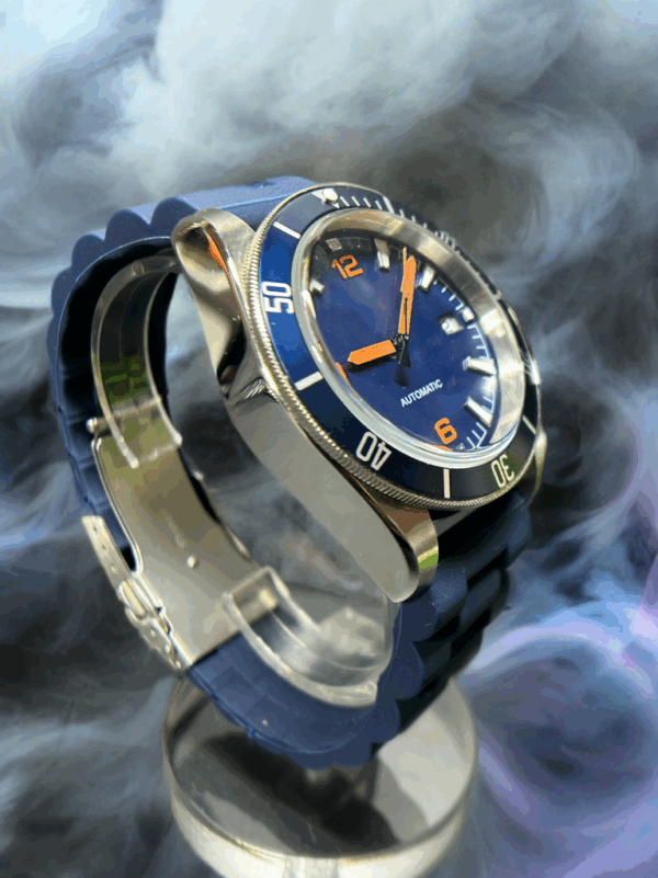 Sevin Blue/Orange Diver- sterile dial- Automatic