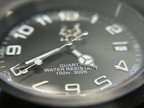 Sevin Black Sunburst Dial Swiss Quartz