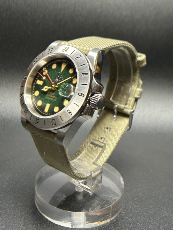 Sevin Green GMT with textured Dial-Automatic