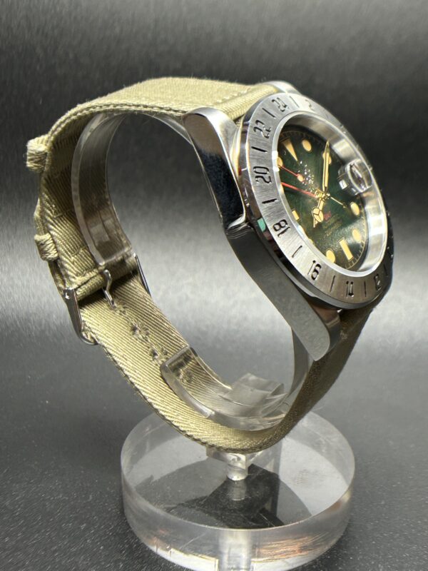 Sevin Green GMT with textured Dial-Automatic