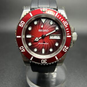 Seiko Red Guilloche Dial Mod