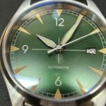 Custom Green & Silver 40mm Automatic #250178 - Image 7