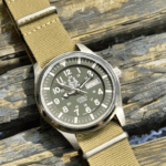 Sevin 40mm Automatic OD Green field watch #260058 - Image 2