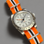 Sevin Polar White/Orange Swiss GMT Quartz #260057 - Image 4