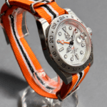 Sevin Polar White/Orange Swiss GMT Quartz #260057 - Image 3