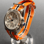 Sevin Polar White/Orange Swiss GMT Quartz #260057 - Image 2