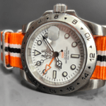Sevin Polar White/Orange Swiss GMT Quartz #260057 - Image 5