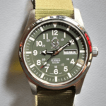 Sevin 40mm Automatic OD Green field watch #260058 - Image 4
