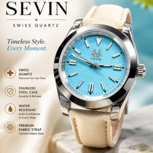 Baby Blue Swiss Quartz  #260056