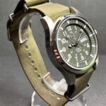 Sevin 40mm Automatic OD Green field watch #260058 - Image 6