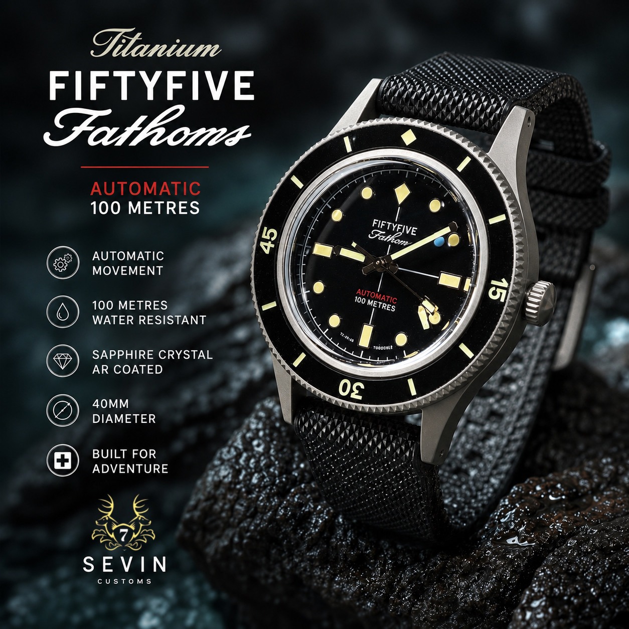 Titanium Fifty Five Fathoms Diver -Automatic 2600162